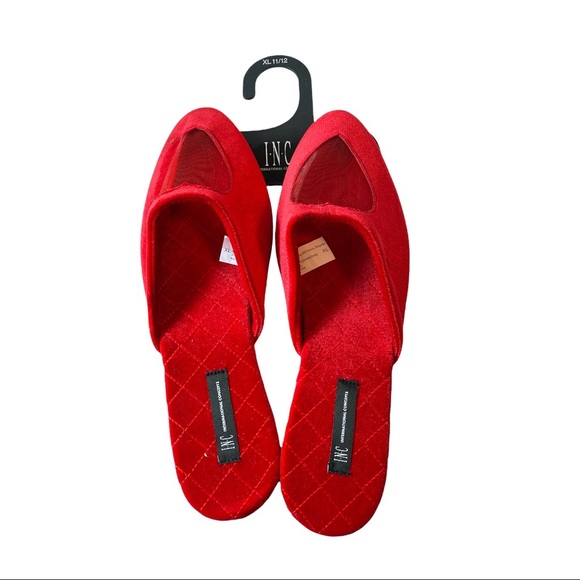 INC International Concepts Mesh Heart Slippers - Picture 3 of 6
